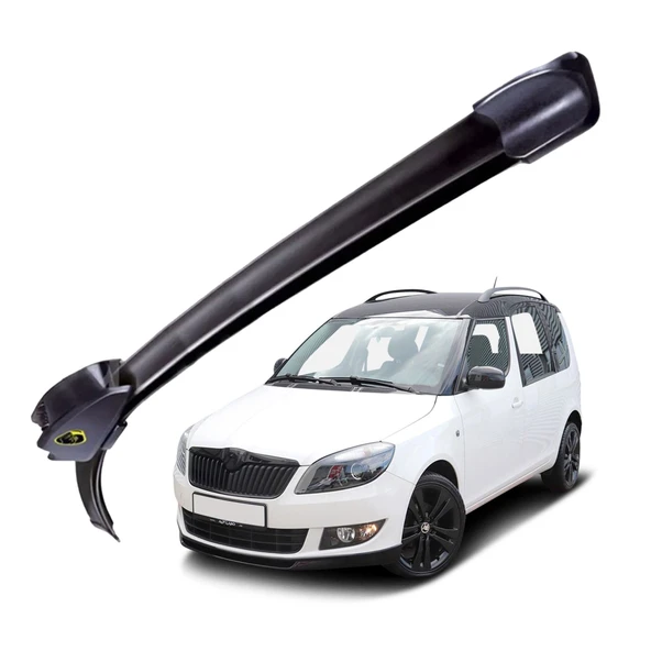 Mega Oto Market RBW Otomobil Sileceği Muz Silecek Takımı 53/53 cm 21/21 inch Skoda Fabia Roomster ile uyumlu