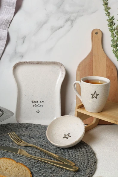 Keramika Tost Kahvaltı Takımı 3 Parça 22499-22507