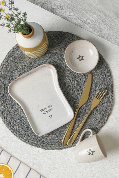 Keramika Tost Kahvaltı Takımı 3 Parça 22499-22507 - 3