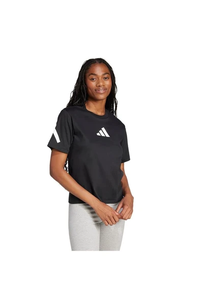 adidas Siyah  Kadın  T-shirt W Z.N.E. TEE JJ4778 Siyah  Kadın  T-shirt W Z.N.E. TEE JJ4778 - 5