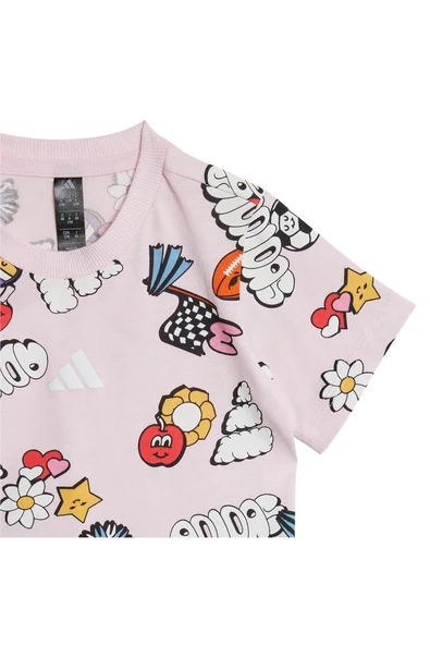 adidas Pembe  Bebek  Eşofman I  FUN AOP SET JI6235 - 4