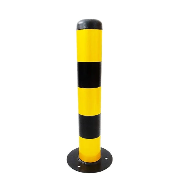 Kaldırım Demir Duba Sabit Park Dubası Metal Delinatör Park Bariyeri 50 cm Kırmızı