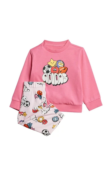 adidas Pembe  Bebek  Eşofman I FUN AOP JOG JD0061 - 2