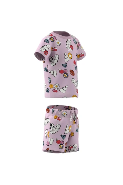 adidas Pembe  Bebek  Eşofman I  FUN AOP SET JI6235 - 11
