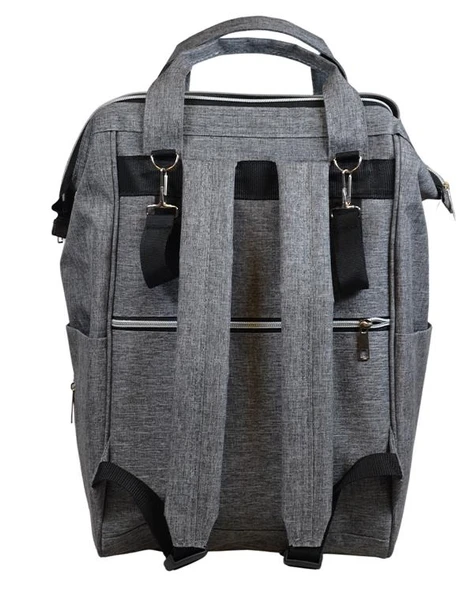 Yuga Anne Bebek Bakım Fonksiyonel Sırt Çantası Gri - 3