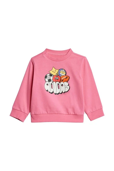 adidas Pembe  Bebek  Eşofman I FUN AOP JOG JD0061 - 8