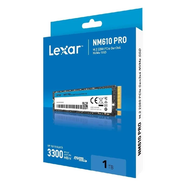 Lexar 1TB NM610PRO PCIe Gen3 M.2 SSD 3300MB Okuma / 2600MB Yazma - 4
