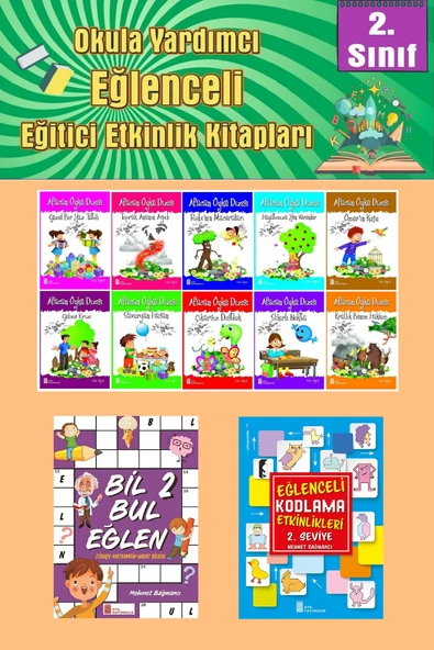 2.Sınıflar İçin Okumayı Sevdiren 10 lu Hikaye Seti -Bil Bul Eğlen-Kodlama 2 (Okulda Evde Tatilde) ürün görseli 1