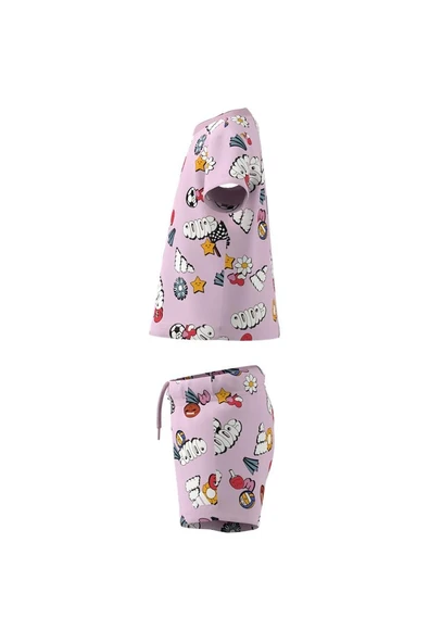 adidas Pembe  Bebek  Eşofman I  FUN AOP SET JI6235 - 12