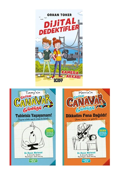 Dijital Dedektifler/Kamera Arkası/Sevimli Canavar Günlüğü  Tabletsiz Yaşayamam!/Sevimli Canavar Günlüğü Dikkatim Fena Dağıldı!