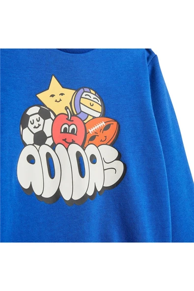 adidas Mavi  Bebek  Eşofman I FUN AOP JOG JI6236 - 3
