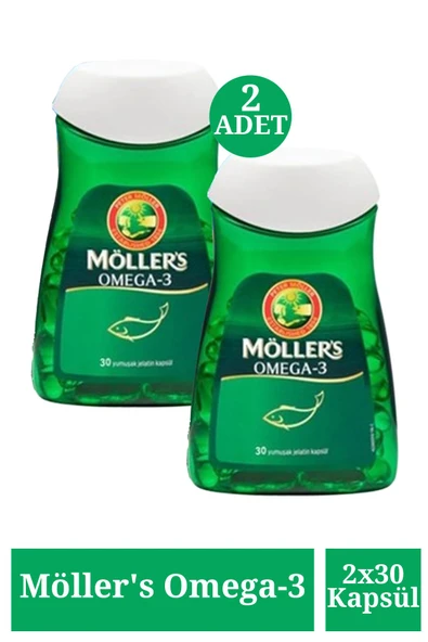 Möller's Omega-3 30 Kapsül 2 Adet ürün görseli 1