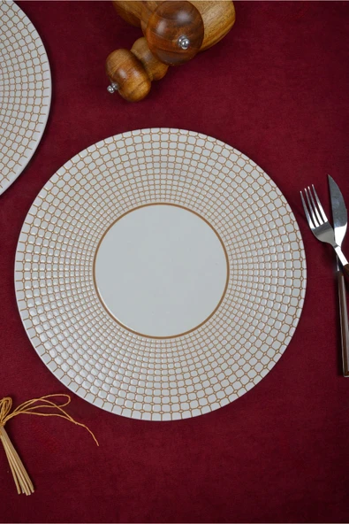 Farika Porselen Petek 32 Cm 2'li Pizza Tabağı Seti