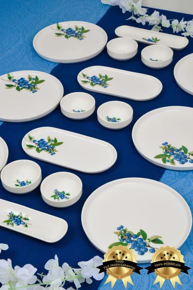 Farika Porselen Arya 16 Parça 6 Kişilik Porselen Kahvaltı Takımı