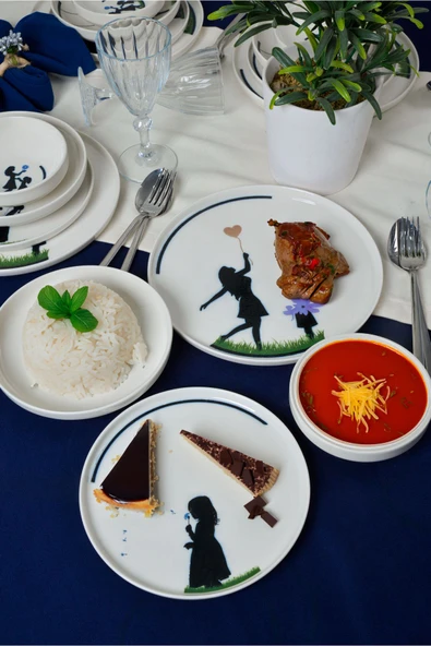 Farika Porselen Beliz 24 Parça 6 Kişilik Porselen Yemek Takımı - 3