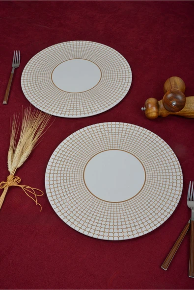 Farika Porselen Petek 32 Cm 2'li Pizza Tabağı Seti - 2