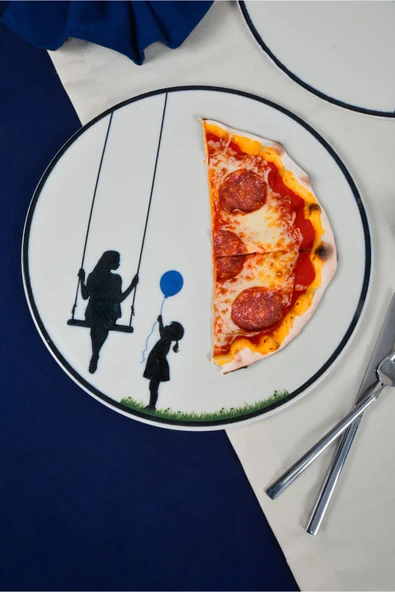 Farika Porselen Beliz 32 Cm 2'li Pizza Tabağı Seti - 3