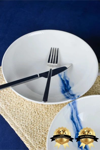 Farika Porselen Toros 2'li Porselen Salata Tabağı