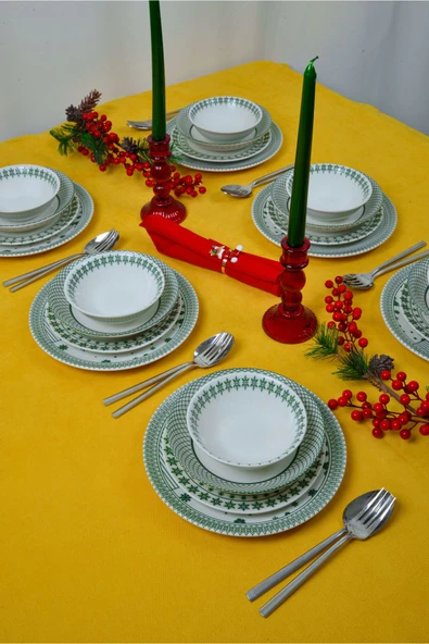 Farika Porselen Kartanem 24 Parça 6 Kişilik Yemek Takımı - 2