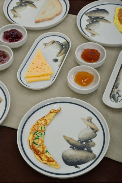 Farika Porselen Kaya 16 Parça 6 Kişilik Porselen Kahvaltı Takımı - 3