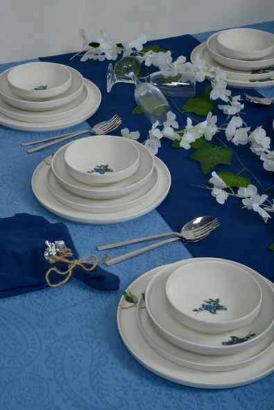 Farika Porselen Arya 24 Parça 6 Kişilik Porselen Yemek Takımı - 2