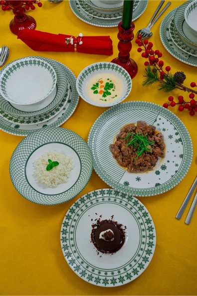 Farika Porselen Kartanem 24 Parça 6 Kişilik Yemek Takımı - 3