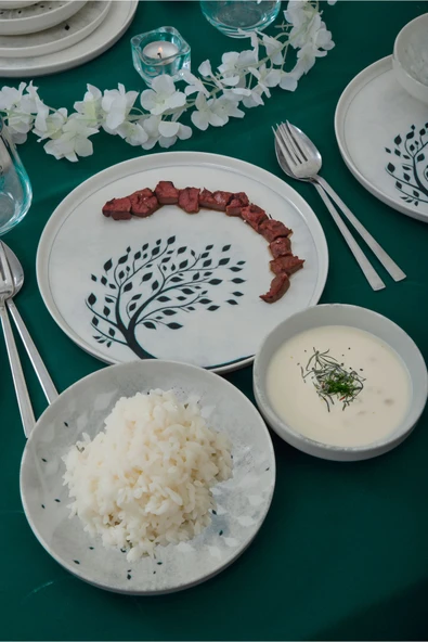 Farika Porselen Yaprak Dökümü 18 Parça 6 Kişilik Porselen Yemek Takımı - 3