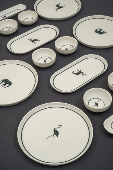 Farika Porselen Origami 16 Parça 6 Kişilik Porselen Kahvaltı Takımı