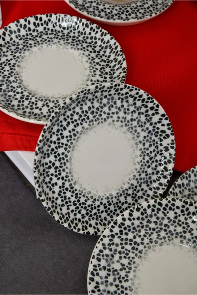 Farika Porselen Dalmaçya 6'lı Porselen Çay Tabağı Seti - 2