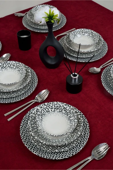 Farika Porselen Dalmaçya 24 Parça 6 Kişilik Porselen Yemek Takımı - 2