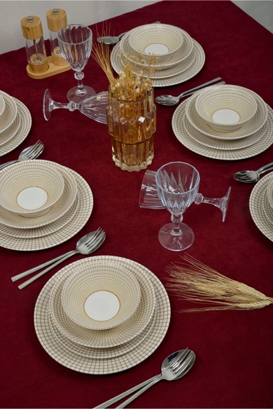 Farika Porselen Petek 24 Parça 6 Kişilik Yemek Takımı - 2