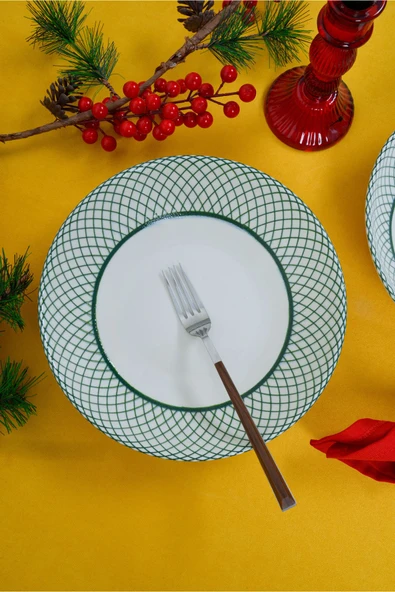 Farika Porselen Kartanem 23cm 2'li Porselen Salata Tabağı