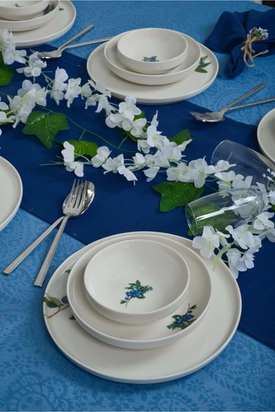 Farika Porselen Arya 18 Parça 6 Kişilik Porselen Yemek Takımı - 2