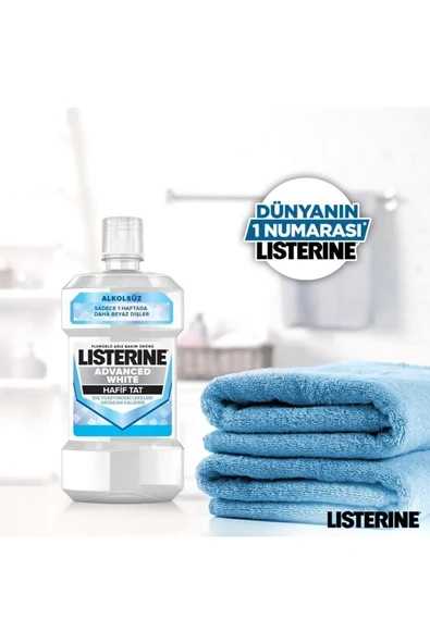 Listerine Advanced White Hafif Tat Ağiz Bakim Suyu 250 ml - 4