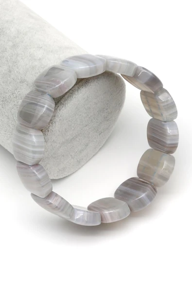 Akik Doğal Taş Bileklik 15 x 21 mm Özel Kesim ürün görseli