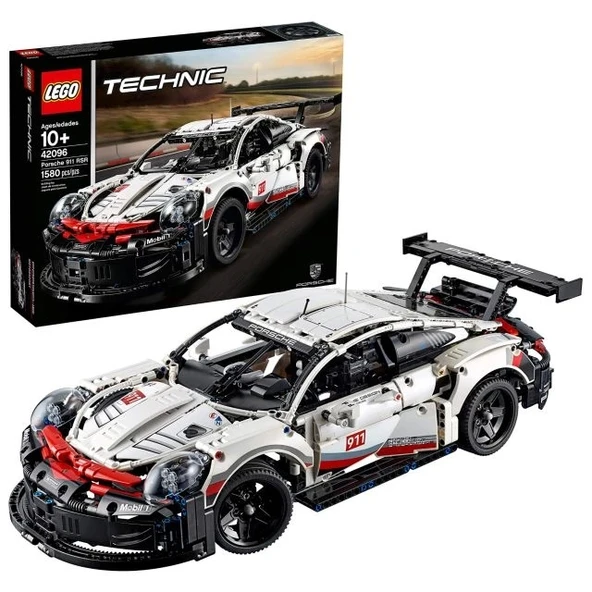 LEGO Technic Porsche 911 RSR Yarış Arabası Model Yapı Seti 42096 Açılması Kolay Paketleme