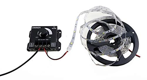 Dimmer DC 12V-24V 30A LED ışık bandı regülatörü LED şeritler için ışık kontrolü siyah karartma cihaz - 2