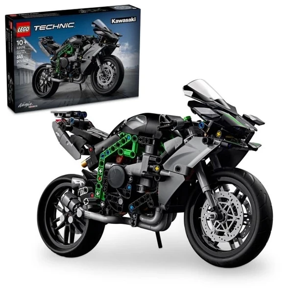 LEGO Technic Kawasaki Ninja H2R Motosiklet Oyuncak 42170 Multicolor