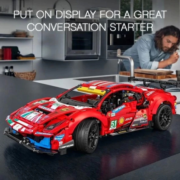 LEGO Technic Ferrari 488 GTE “AF Corse #51” 42125 Model Kiti - 6
