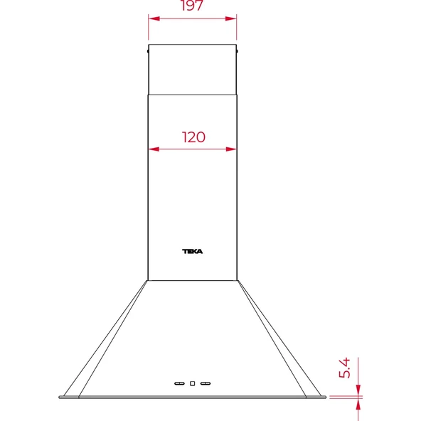 Teka Dos 60.2 VN  Vanilya Country Davlumbaz - 4