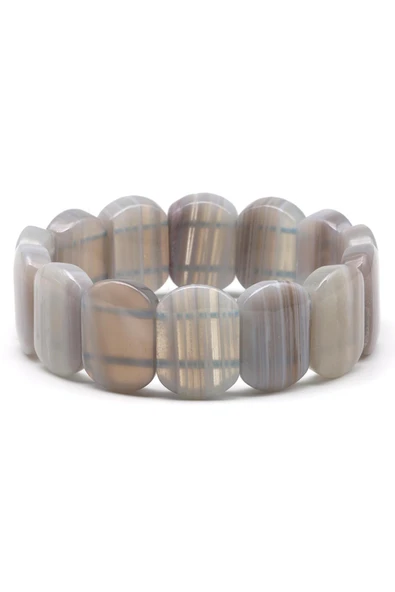 Akik Doğal Taş Bileklik 15 x 21 mm Özel Kesim - Resim 2