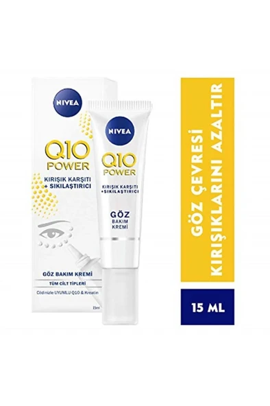 NIVEA Q10 Kırışık Karşıtı Sıkılaştırıcı Göz Bakım Kremi 15 ml ( 1 ADET ) - Resim 2