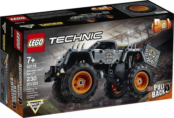 LEGO Technic Monster Jam Max-D 42119 Model Yapı Seti Multicolor