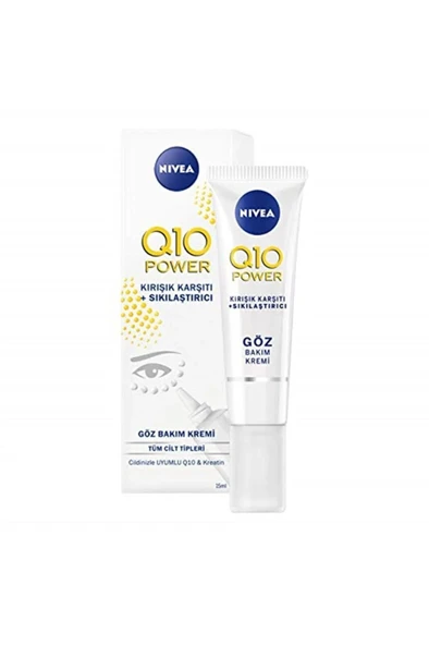 NIVEA Q10 Kırışık Karşıtı Sıkılaştırıcı Göz Bakım Kremi 15 ml ( 1 ADET ) - Resim 3