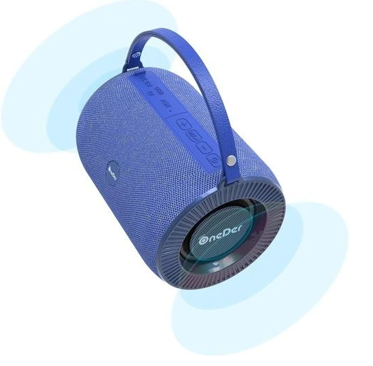 QASUL Yüksek Ses Kalitesi El Tipi Kablosuz Bluetooth Hoparlör  1500mah Pil Kumaş Tasarım - 2