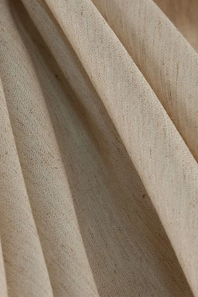 Keten Masa Örtüsü Leke Tutmaz Bej Rengi 160x220 cm Masa Örtüsü - 6