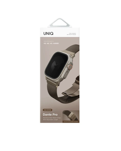 Apple Watch 49mm Ultra 2/1 - 46mm Seri 10 - 45mm Seri 9/8/7 - 44mm Seri SE2/SE/6/5/4 Hasır Kordon  Amber Gold - 4