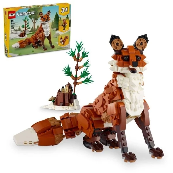 LEGO Creator 3'ü 1 Arada Orman Hayvanları: Kızıl Tilki Oyuncak 31154
