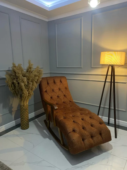 Puffy Kumaş Sallanan Dinlenme Koltuğu & Tv Koltuğu ( Yastıksızdır ) DEMONTE - 3