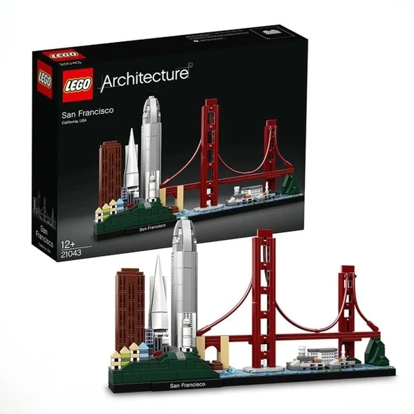 LEGO Architecture Skyline Koleksiyonu 21043 San Francisco Yapı Seti Multi